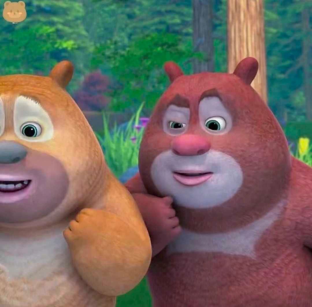 熊大熊二可爱的头像来了,礼貌拿图