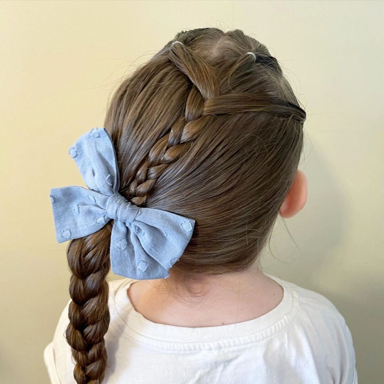 小女孩编发推荐之侧编马尾辫轻松搞定 #小女孩编发##侧边马尾辫# #侧