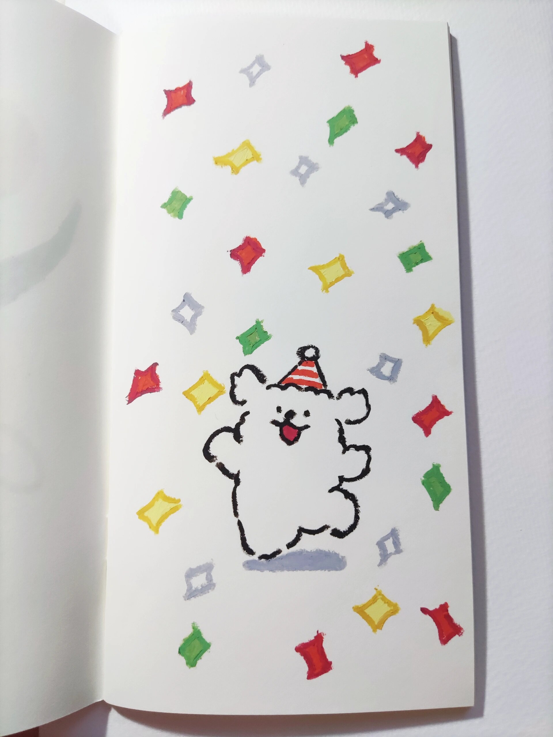 油画棒|简笔画|线条小狗,附教程