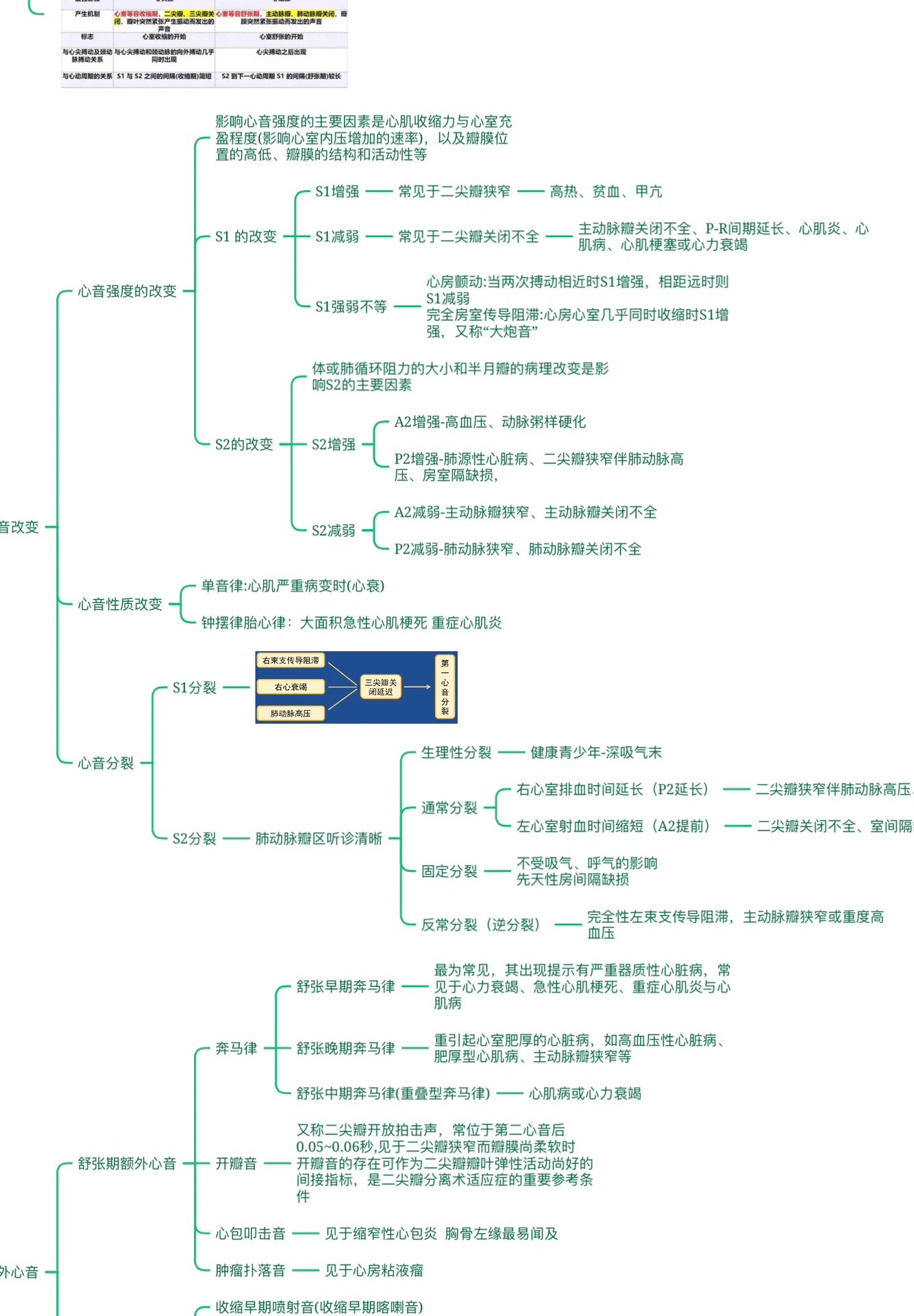 心脏检查思维导图图片