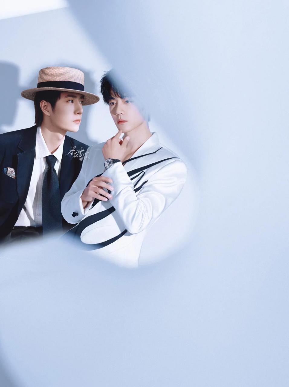 博君一肖婚纱照,每一张都非常般配,粉丝造图能力太牛了,这不把民政局