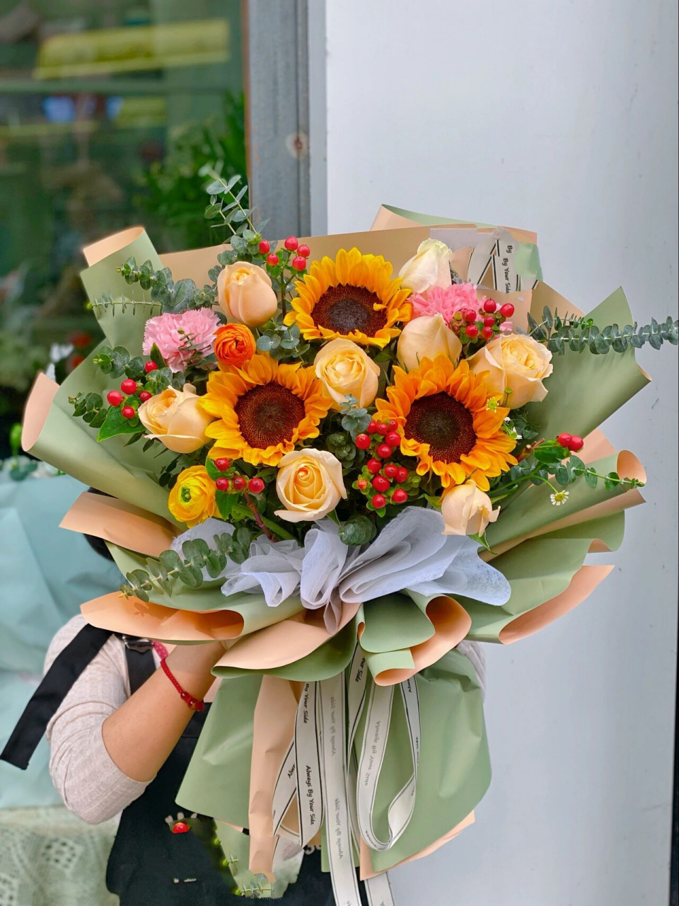 三支向日葵花束 性价比超高的搭配