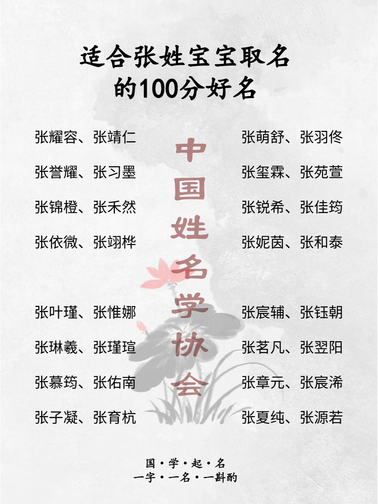 宝宝起名|适合张姓宝宝取名的100分好名