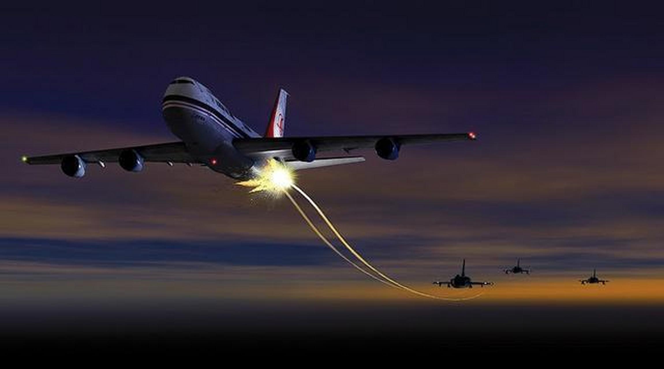 大韩航空902号班机进入苏联领空,结果被苏联战斗机发射导弹击落.