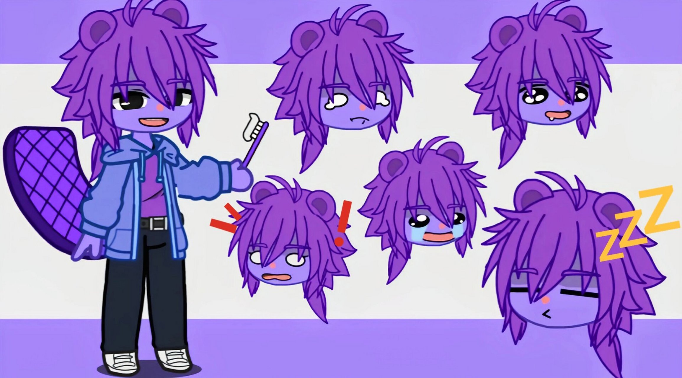 重新 用扭蛋俱乐部做出来的欢乐树人物:toothy.