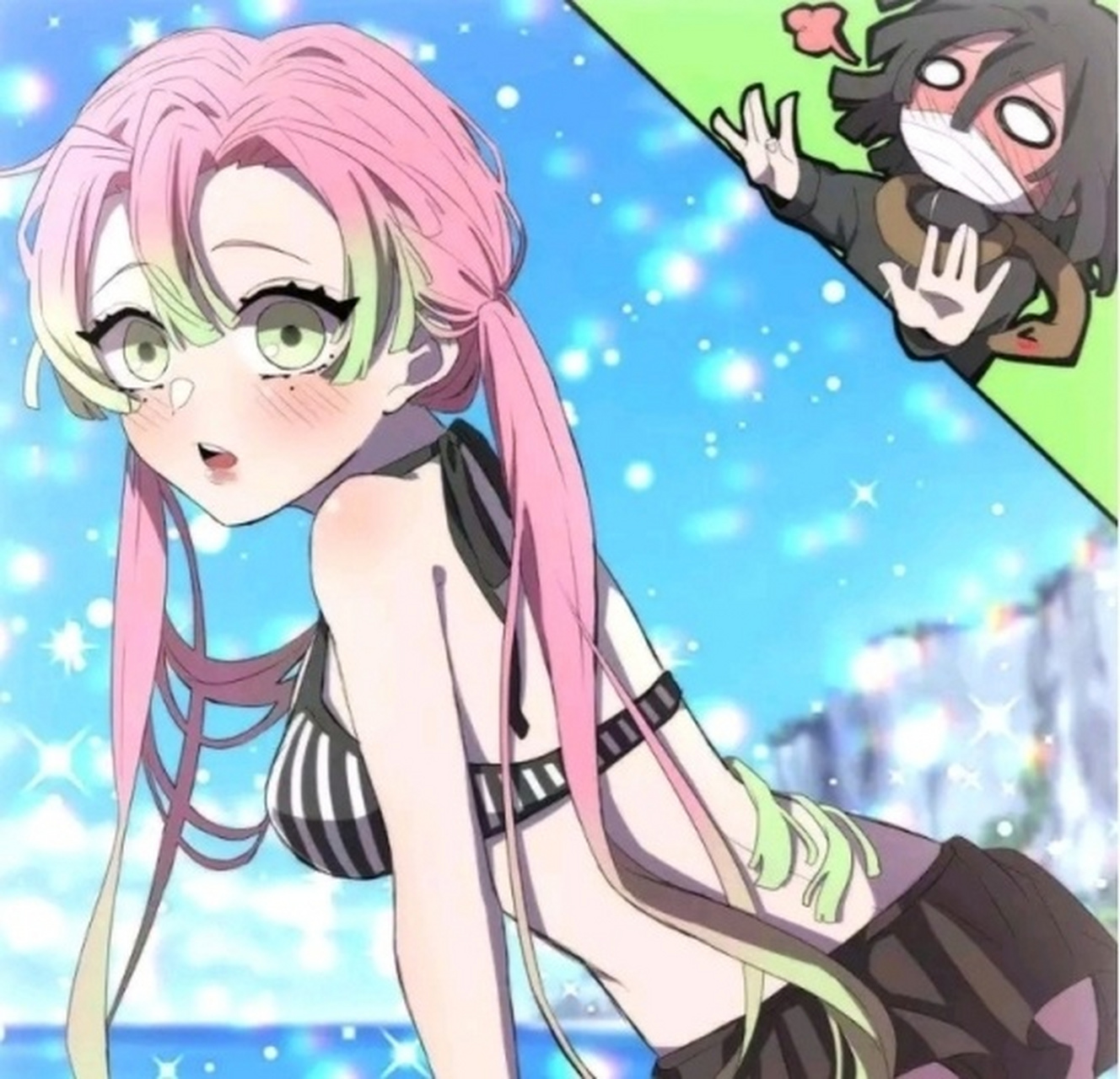 鬼灭之刃四大美女泳装