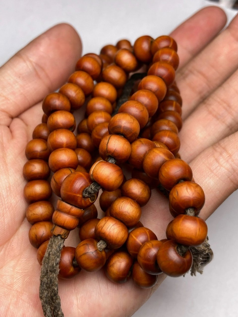 藏地大年份老六道木念珠 藏地大年份老六道木念珠 原装108 原装佛头