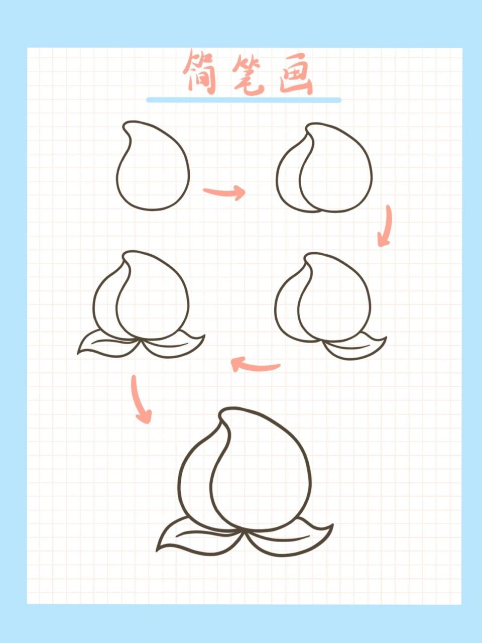 桃子简笔画