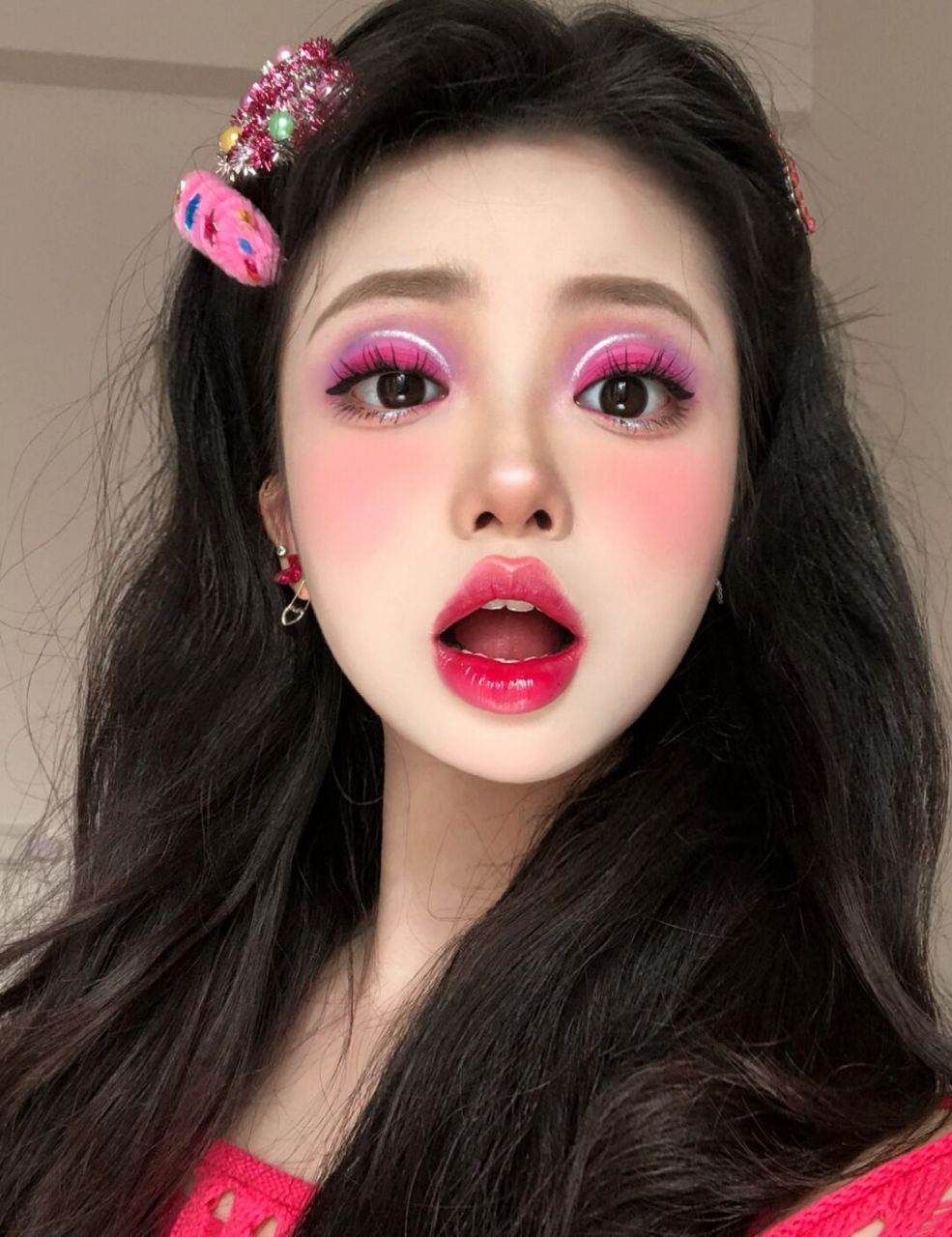 万千爱意入我眼来 #眼妆不重样# #创意妆# #粉色系##甜妹# #可爱系