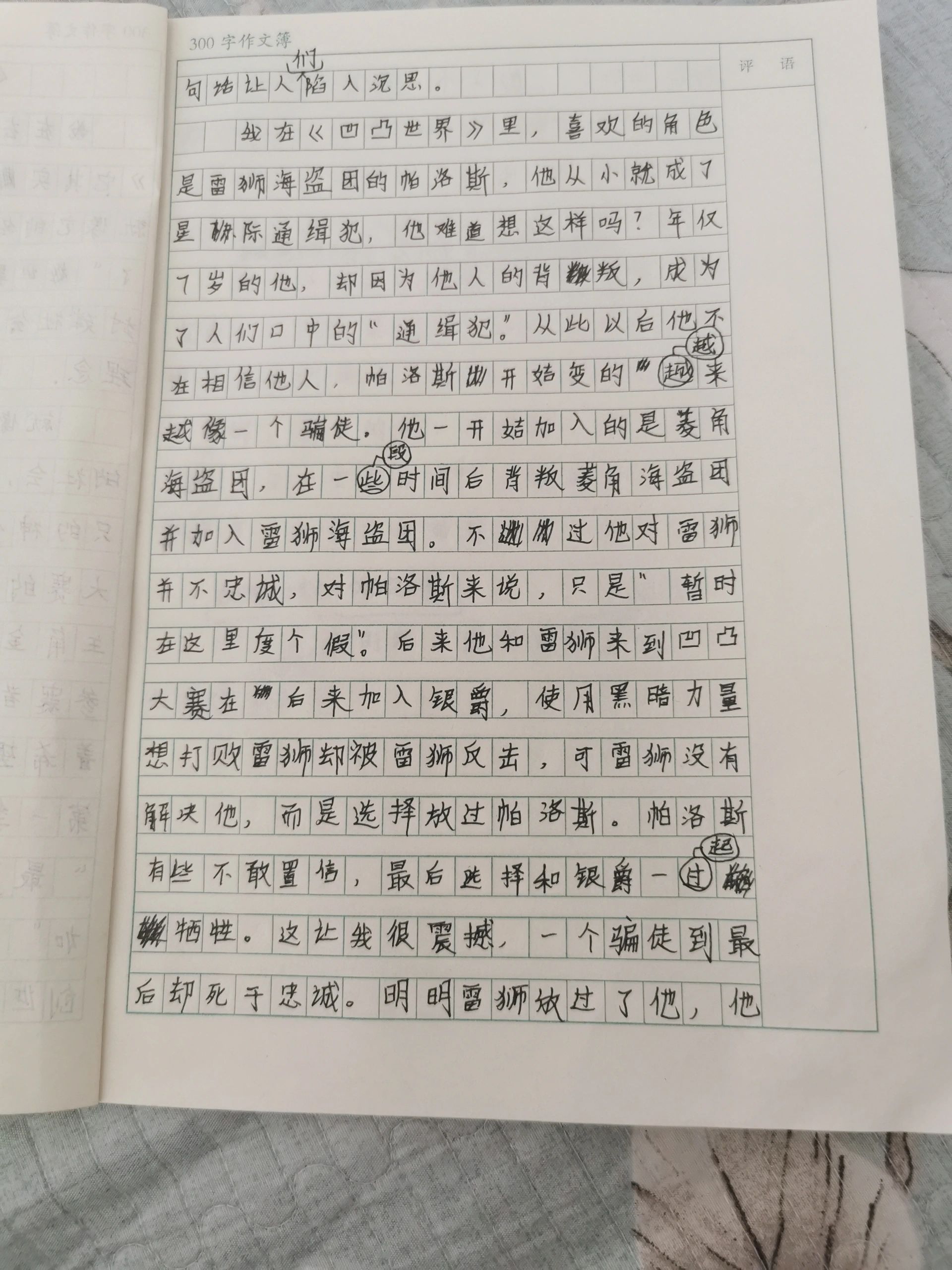 凹凸世界作文