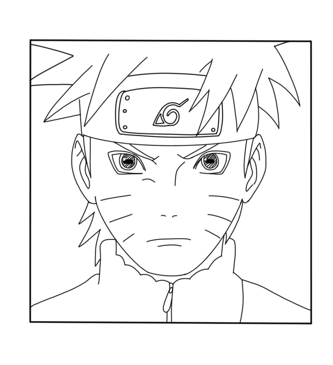 超级简单的火影忍者03简笔画