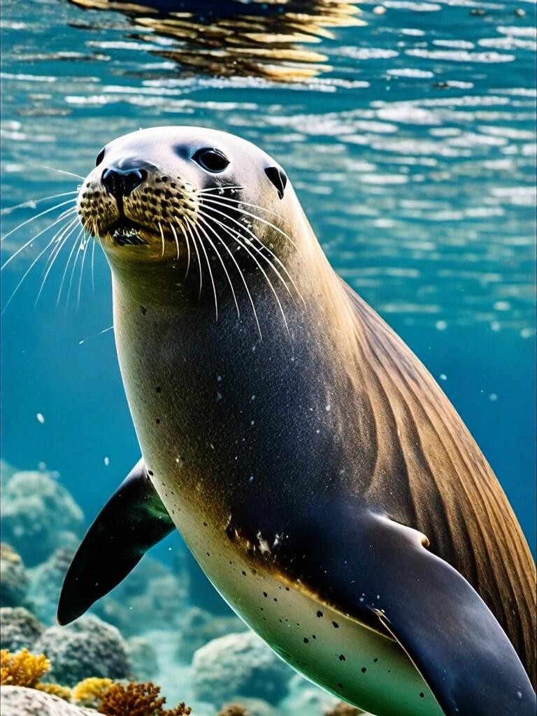 海豹是肉食性海洋动物,哺乳动物.它们的身体呈流线型