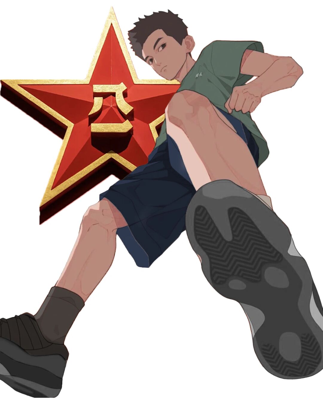 以及或多或少的"军q版军人运动会漫画兵哥哥踢腿图片动漫军训进行时