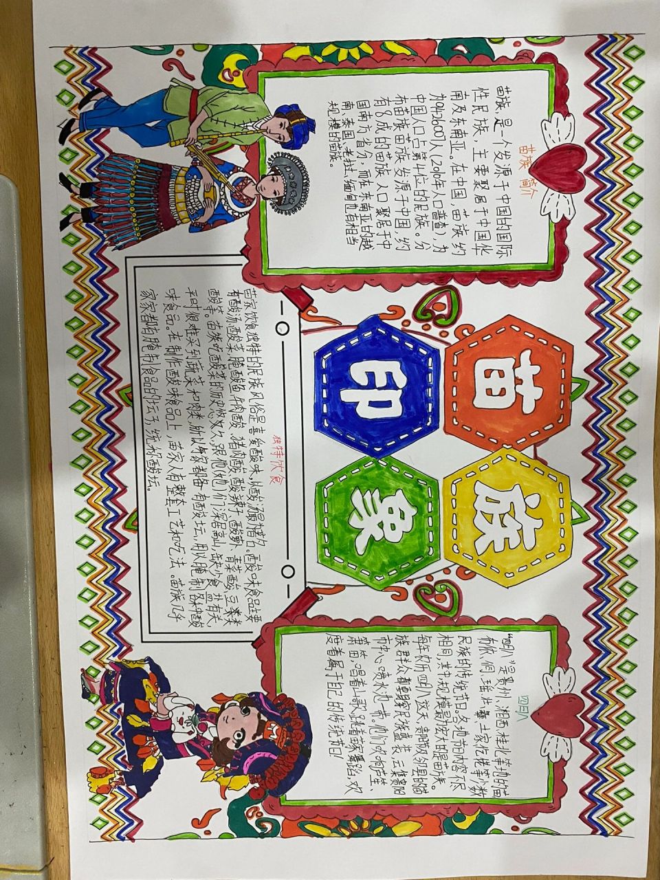 少数民族苗族手抄报 小学生苗族手抄报