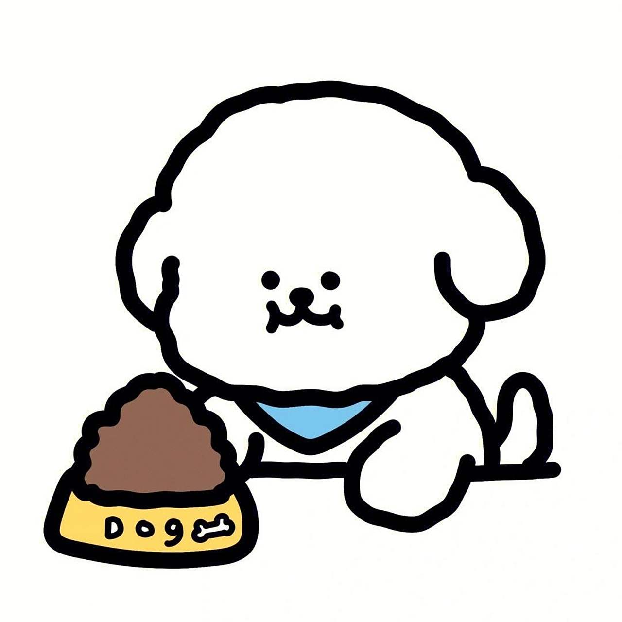 可爱小狗卡通头像 小狗谁不爱呢