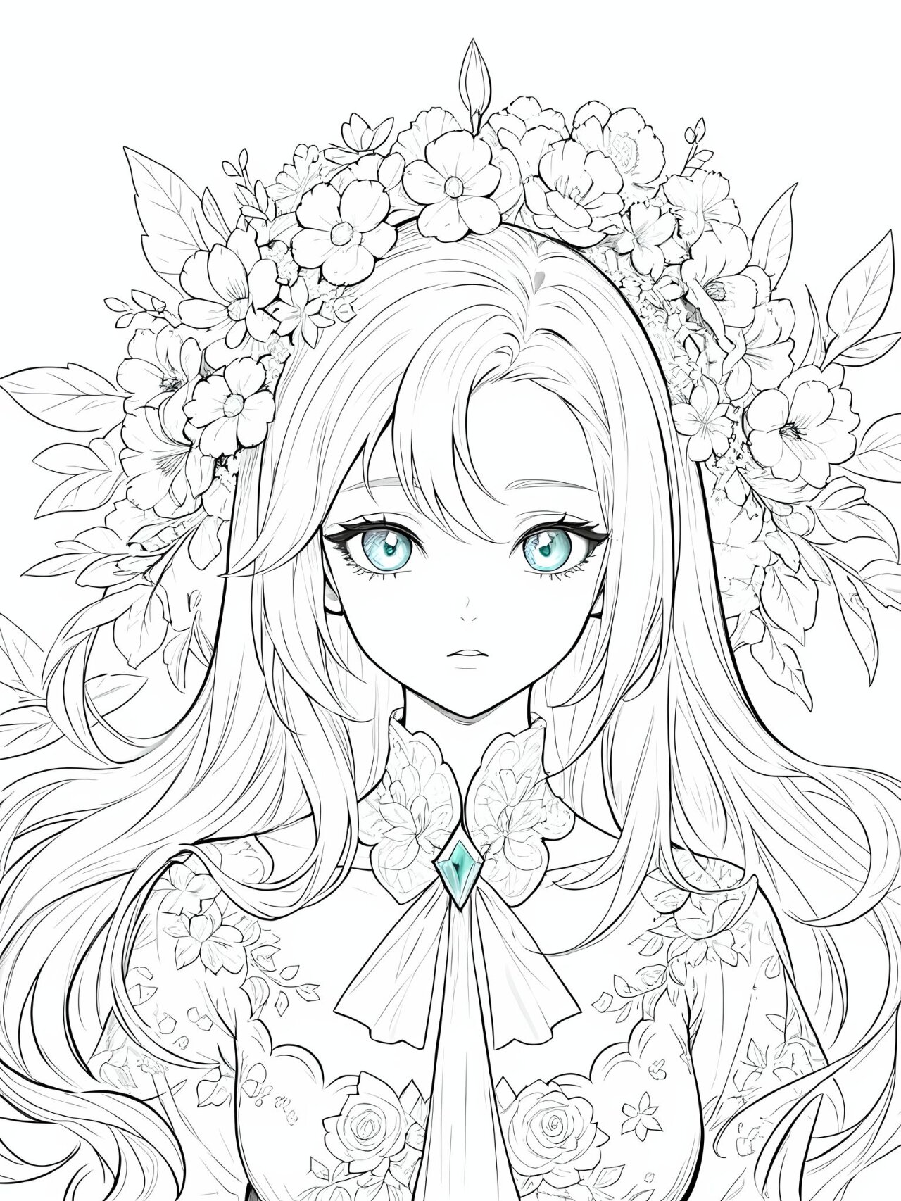 孩子们的涂色宝库,黑白线稿图来啦7315elsa 孩子们的涂色宝库