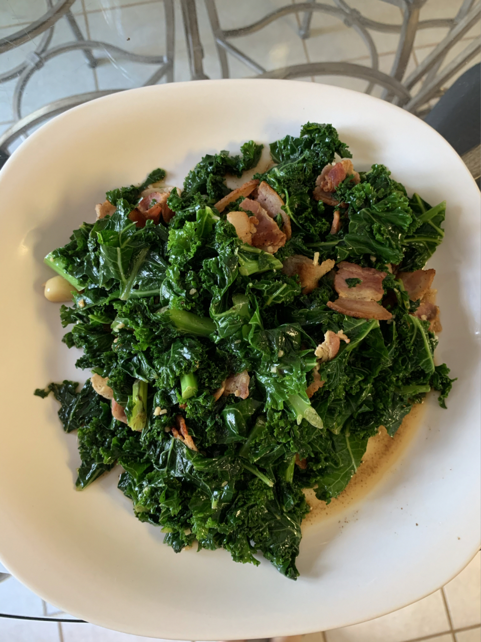 最好吃的羽衣甘蓝做法 培根炒羽衣甘蓝,全网最好吃做法.