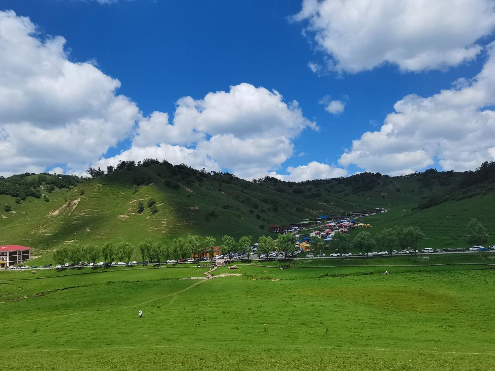 关山草原风光 关山草原体验很一般哦,从陇县到关山草原中心地带在不