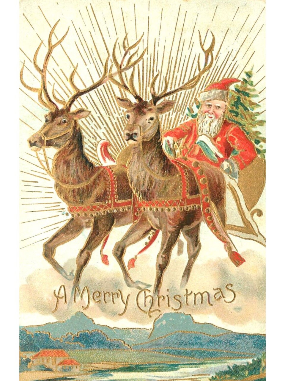 圣诞老人坐骑来啦 圣诞老人驯鹿(santa clauss reindeer),传说中圣诞