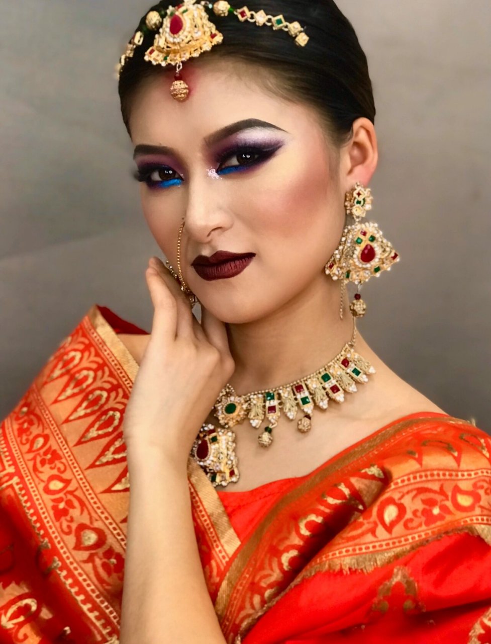 异域风情变妆术——印度妆容,自带超浓咖喱味 异域印度妆容——色彩