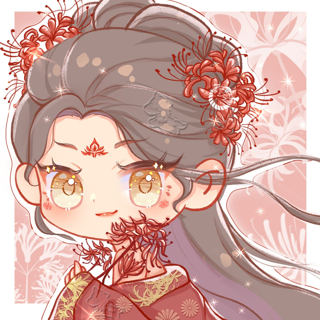 彼岸花/q版人物 92商用二改 92 搬运 93临摹,请艾特我 	 #佳儿