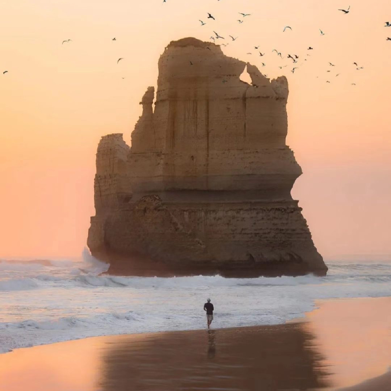 粉色系低调风景情头