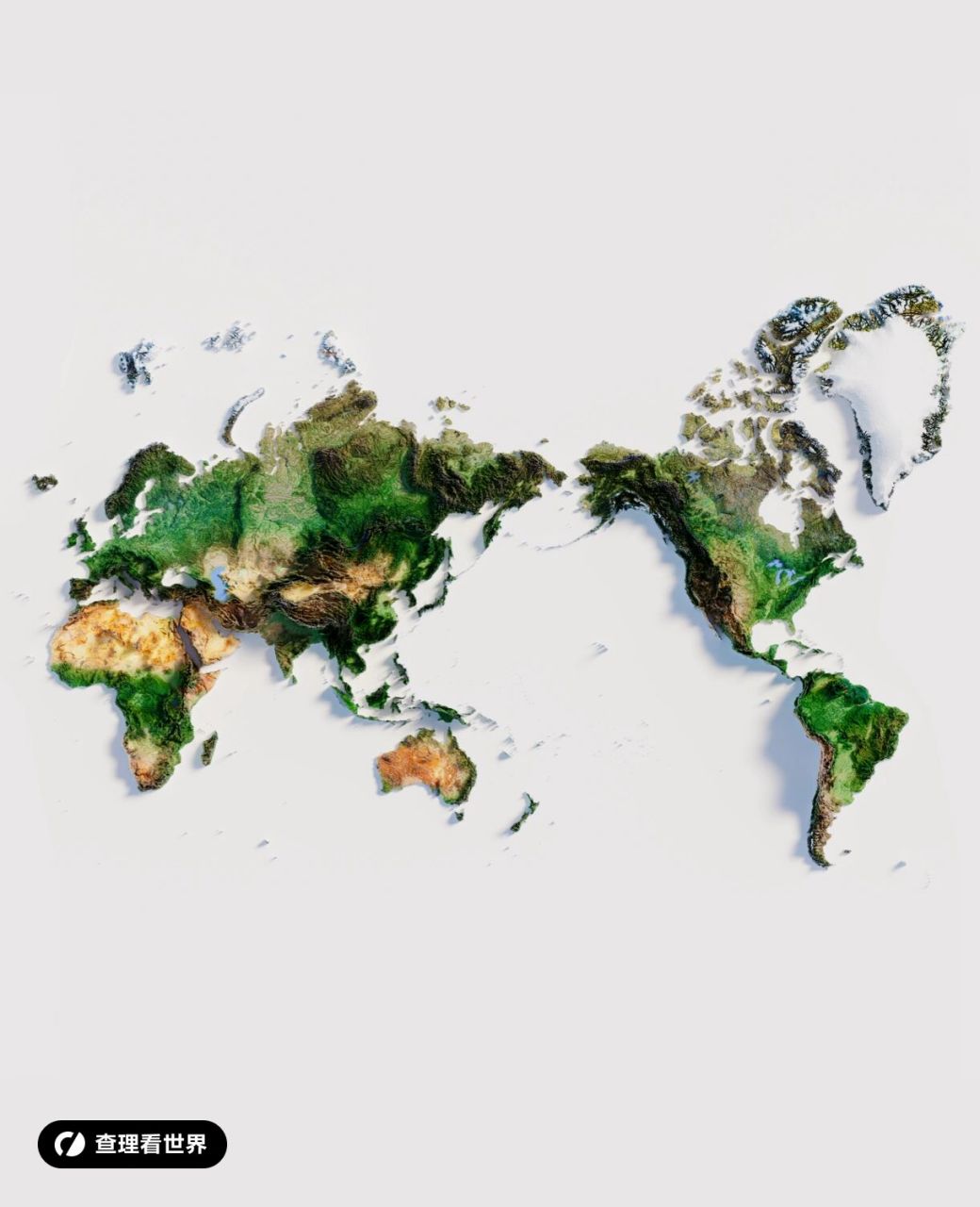 高清世界3d地形图 东亚视角的世界3d地形图高清壁纸发布 020202