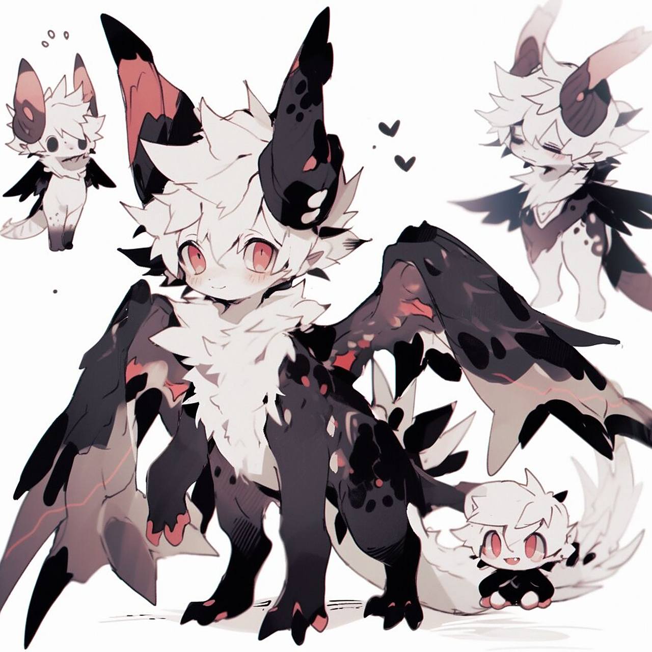 兽装福瑞兽设一组 声明:有能力的伙伴可以进行参考设计只能用来学习和