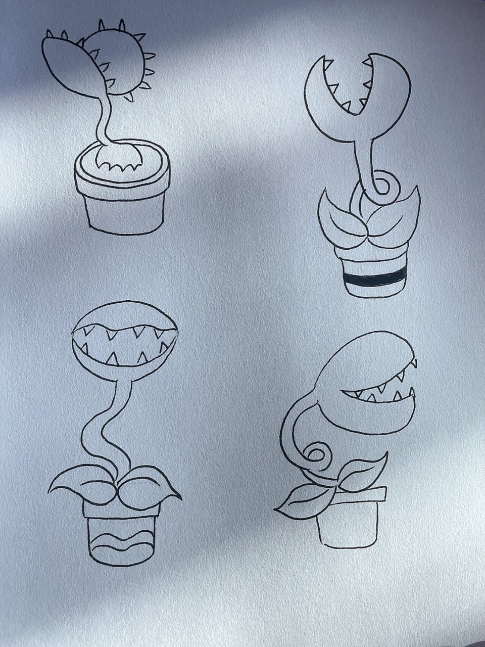 简笔画47/植物篇/食人花