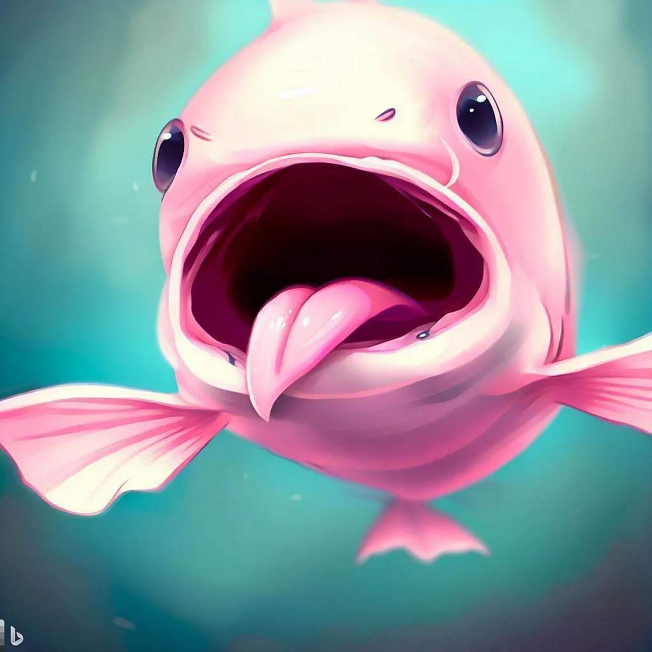 今天来点高雅的,来画个画吧,既要表现出北极鲶鱼的无知和搞笑,又要