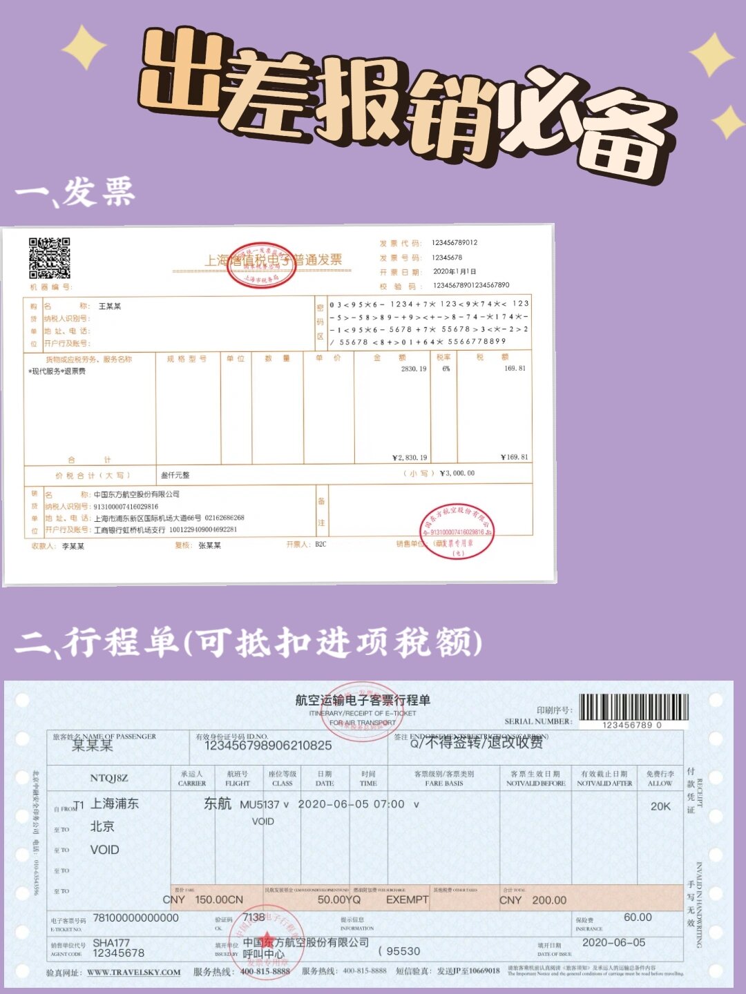 具体采用发票还是行程单报销,取决于每家公司