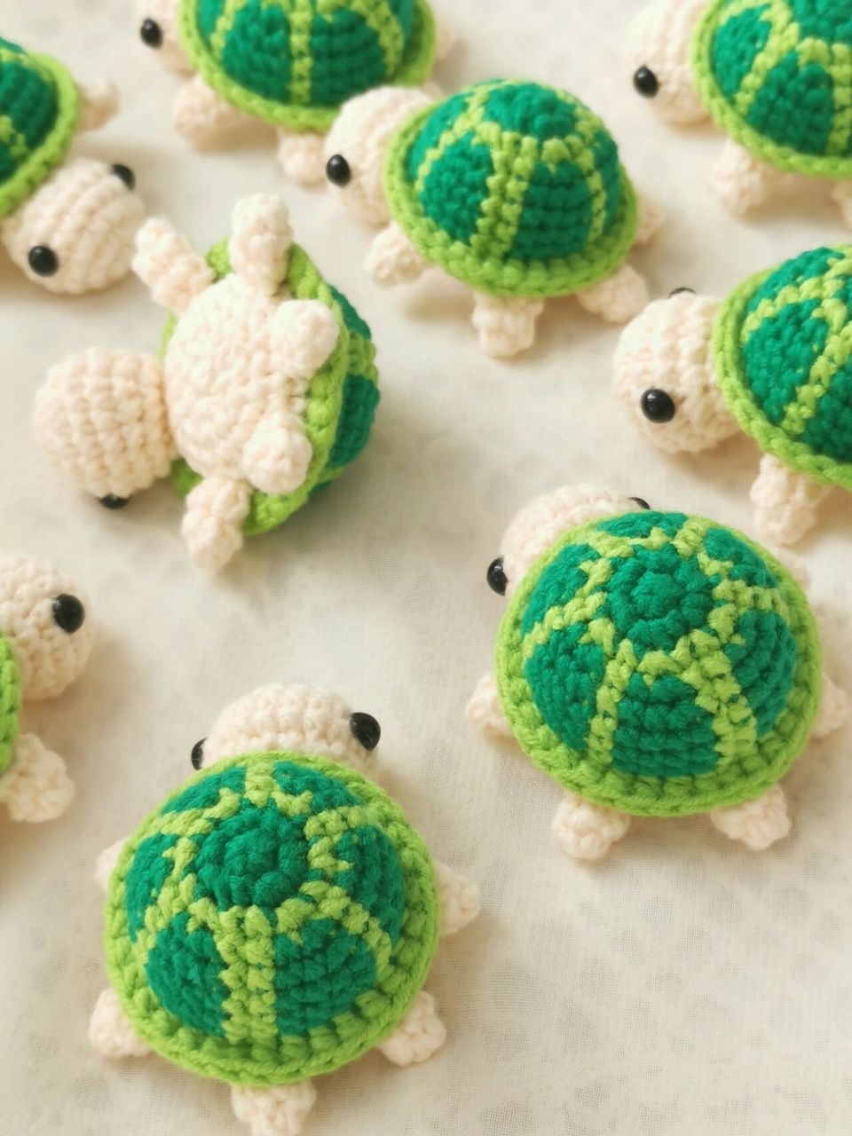 萌萌哒的小乌龟付钩织图解钩织挂件包包挂件  非原创,不想麻烦缝合龟