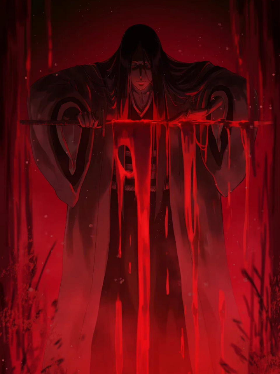 血战 #动漫# #死神bleach###卯之花烈###更木剑八##(t:mitarashi0000)