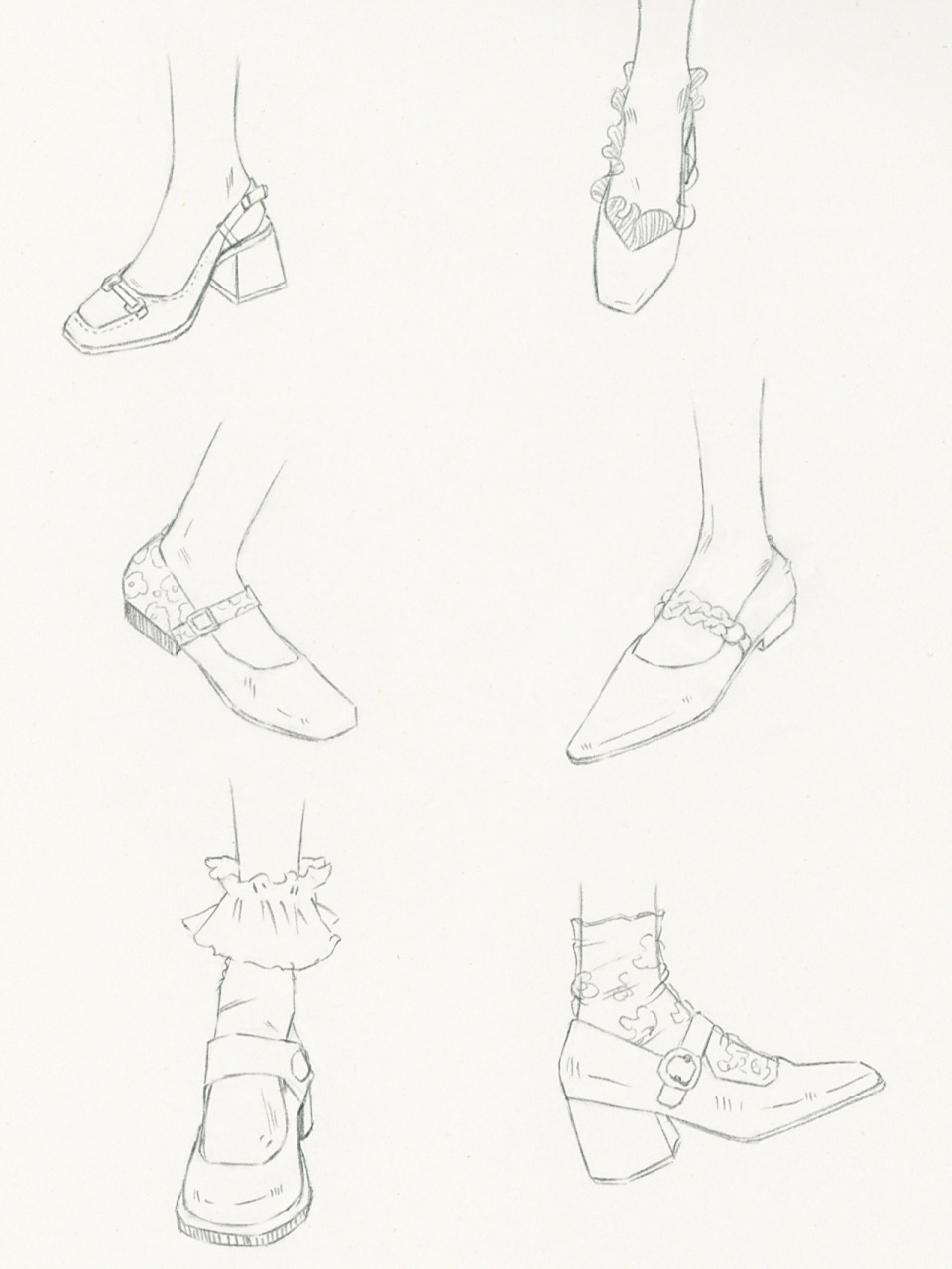 最近跟着校长学了鞋子的画法 加了点练习给自己 感觉蛮不错 分享给