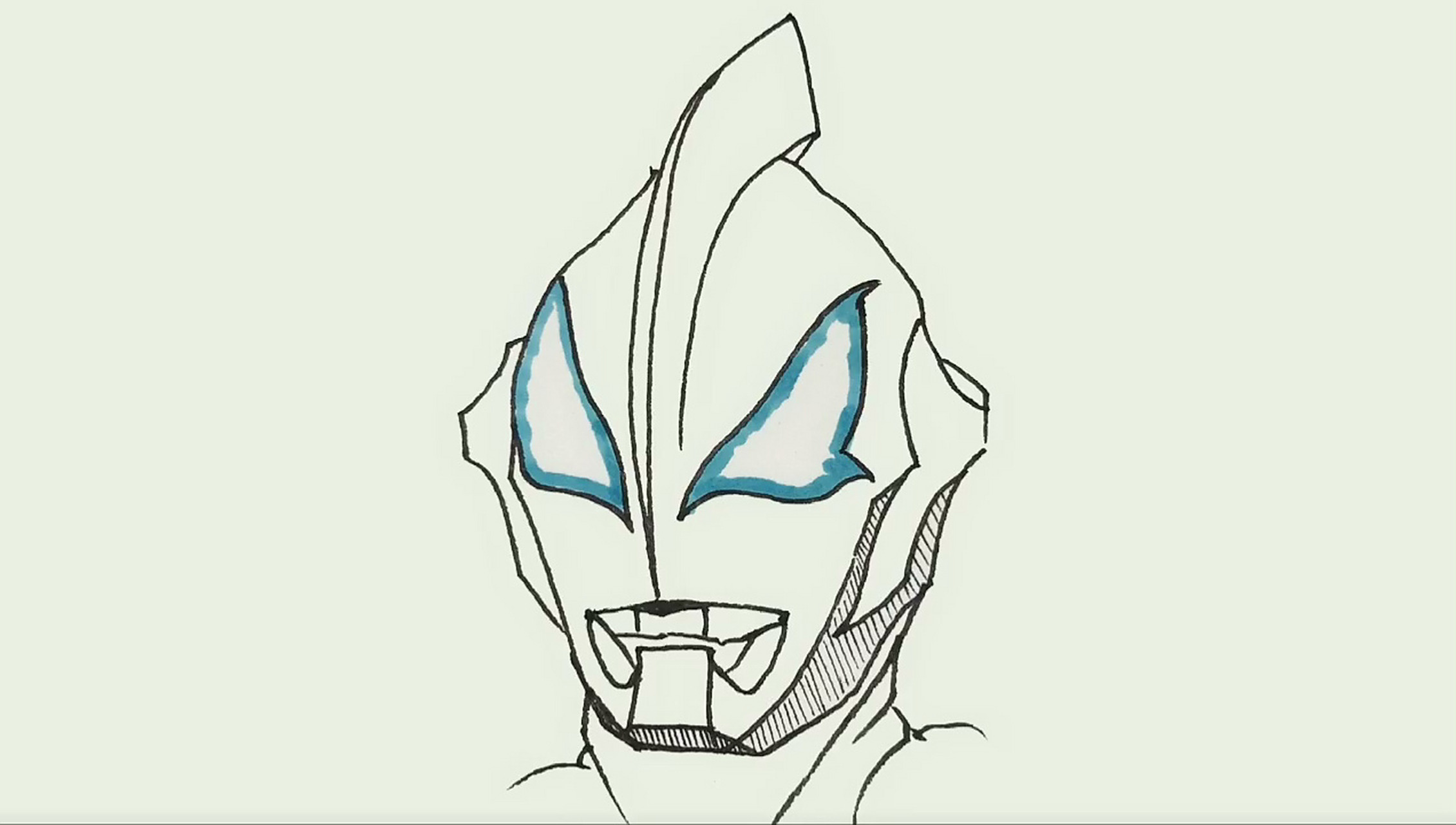 奥特曼系列线描简笔 捷德