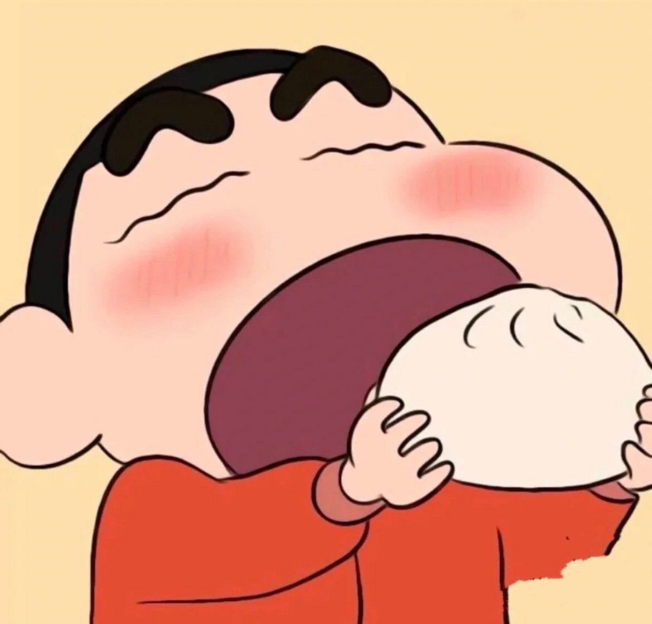 吃货小新微信头像 私信我拿原图哦,宝子们 	 蜡笔小新忠实爱好者