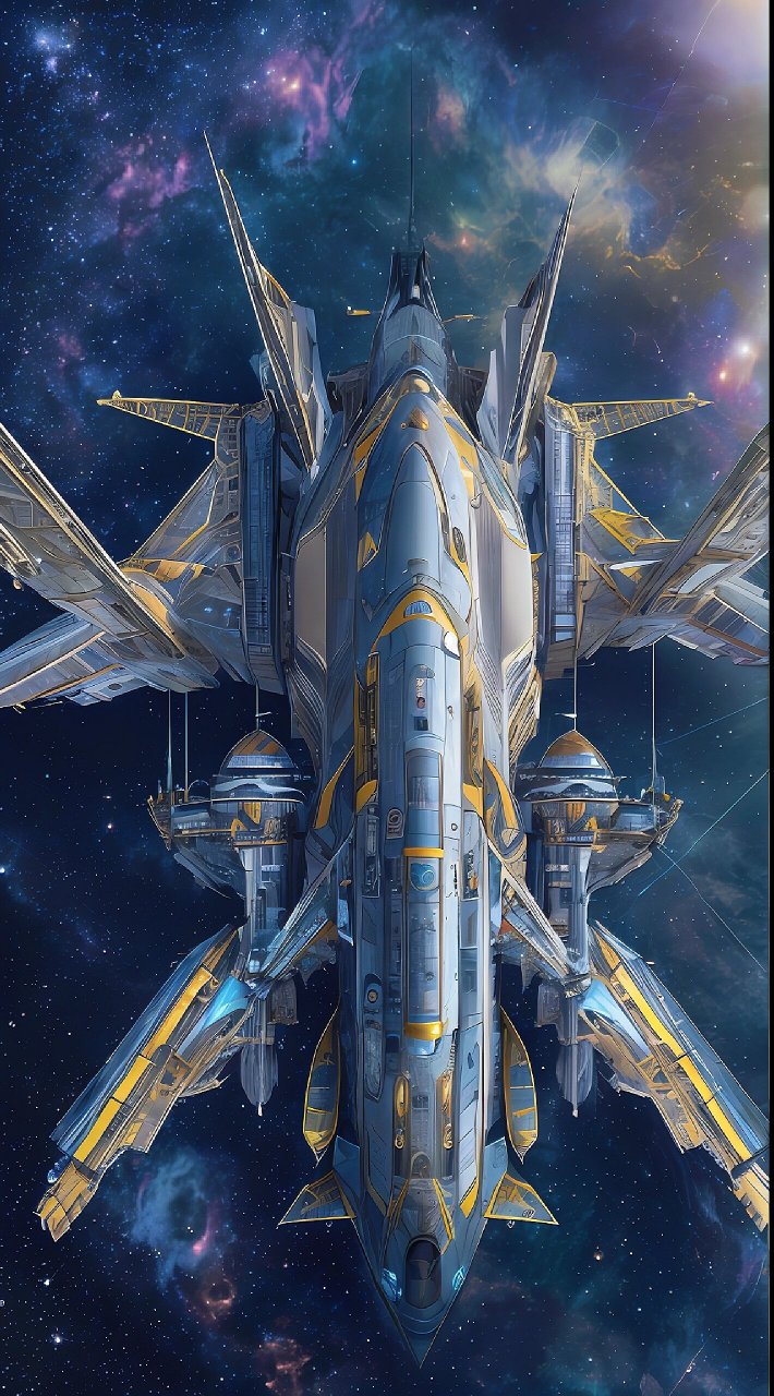 在未来的科幻世界中,星际战舰和太空堡垒扮演着重 要的角色