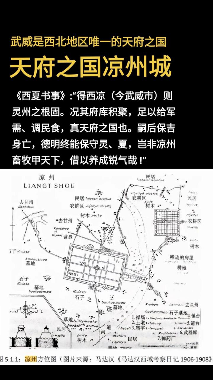 西夏时期,武威郡的凉州大都督府改名为西凉府.