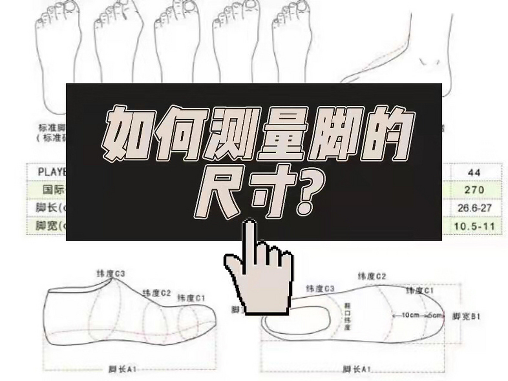 如何测量自己脚的具体尺寸?