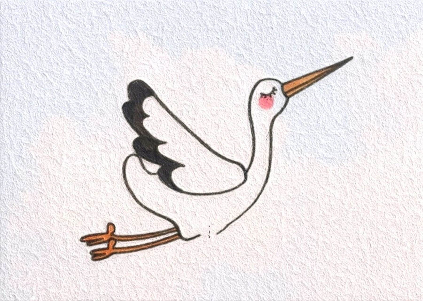 简笔画|是白鹤(附步骤) 深话浅说,长路慢走. 路还很长,背影要美. .