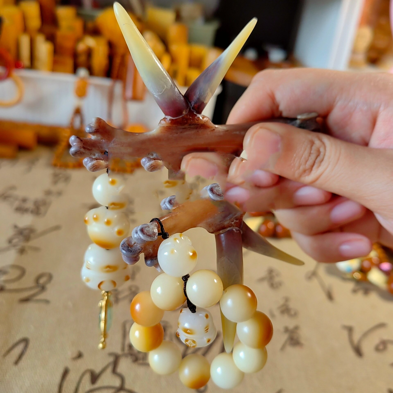 文玩·鸡蹬子手把件·菩提根配饰