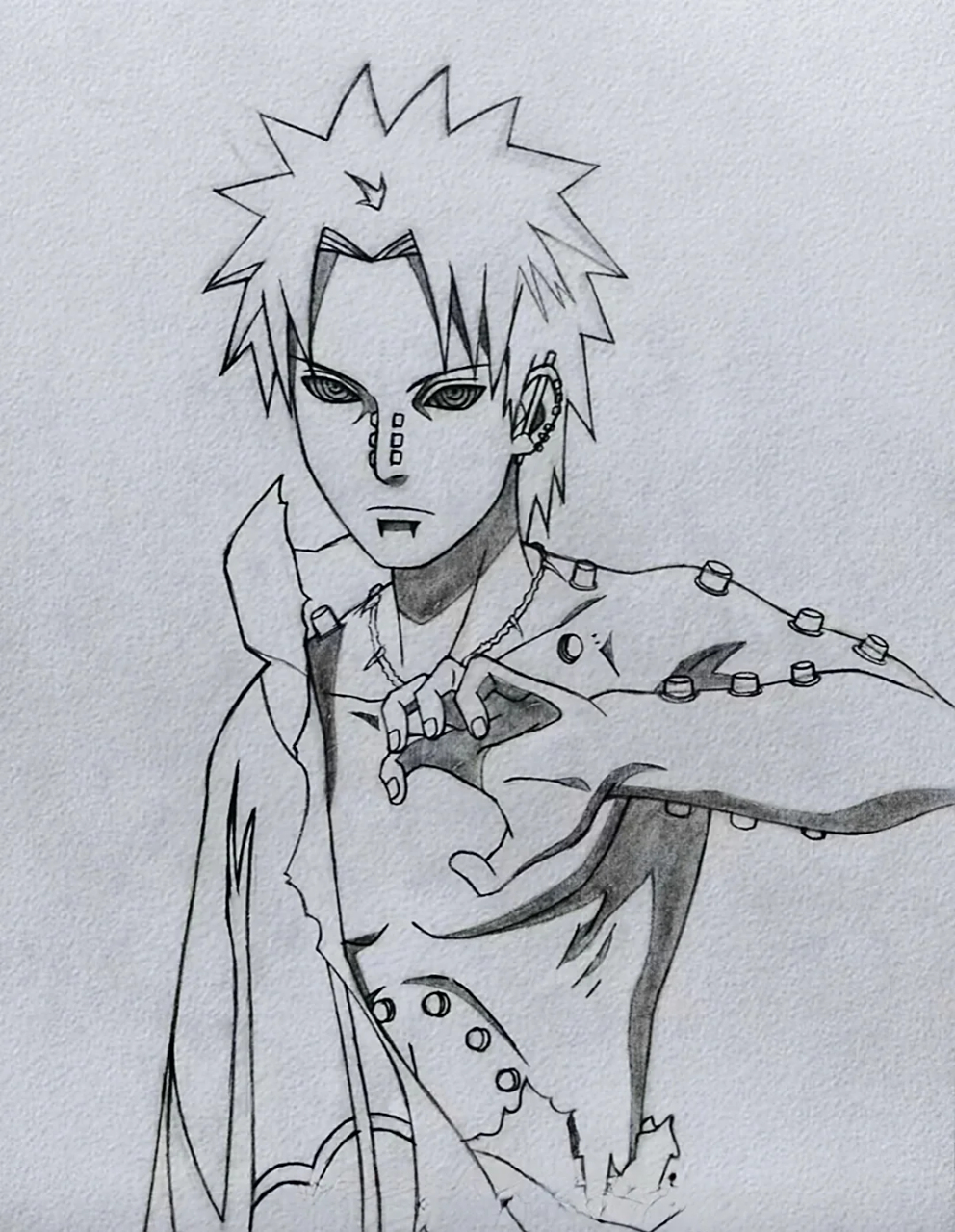 佩恩天道超手绘 动漫手绘