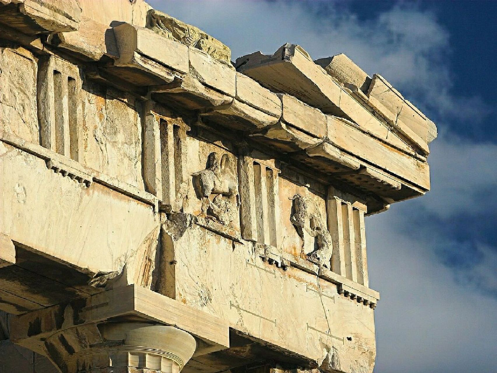 每日建筑d14:帕特农神庙(parthenon) 在希腊首都雅典卫城坐落的古城堡