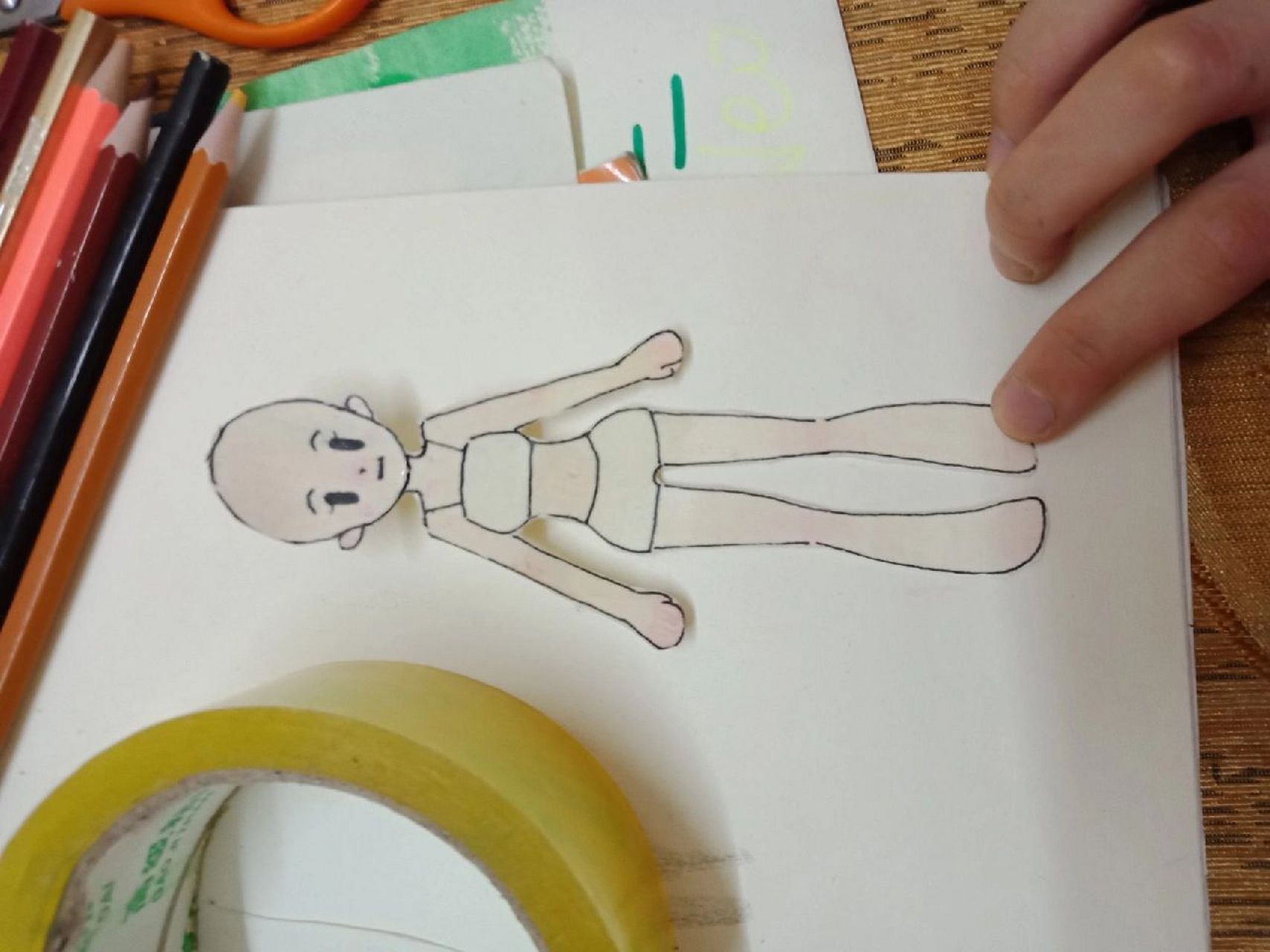 怎么画男生纸娃娃图片
