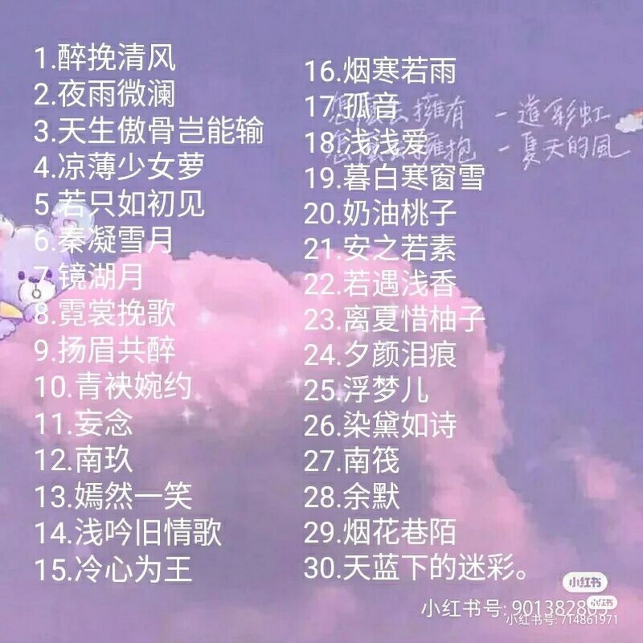 独一无二的(女生)网名,记得点赞,收藏 这些是我的一些网名,有粉丝想要