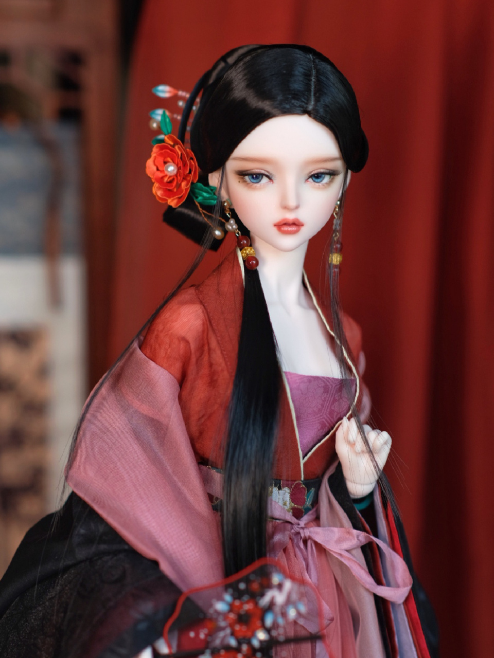 bjd 3分 as 河东君 cos一下花魁届的天花板 师小小 盘发妆师