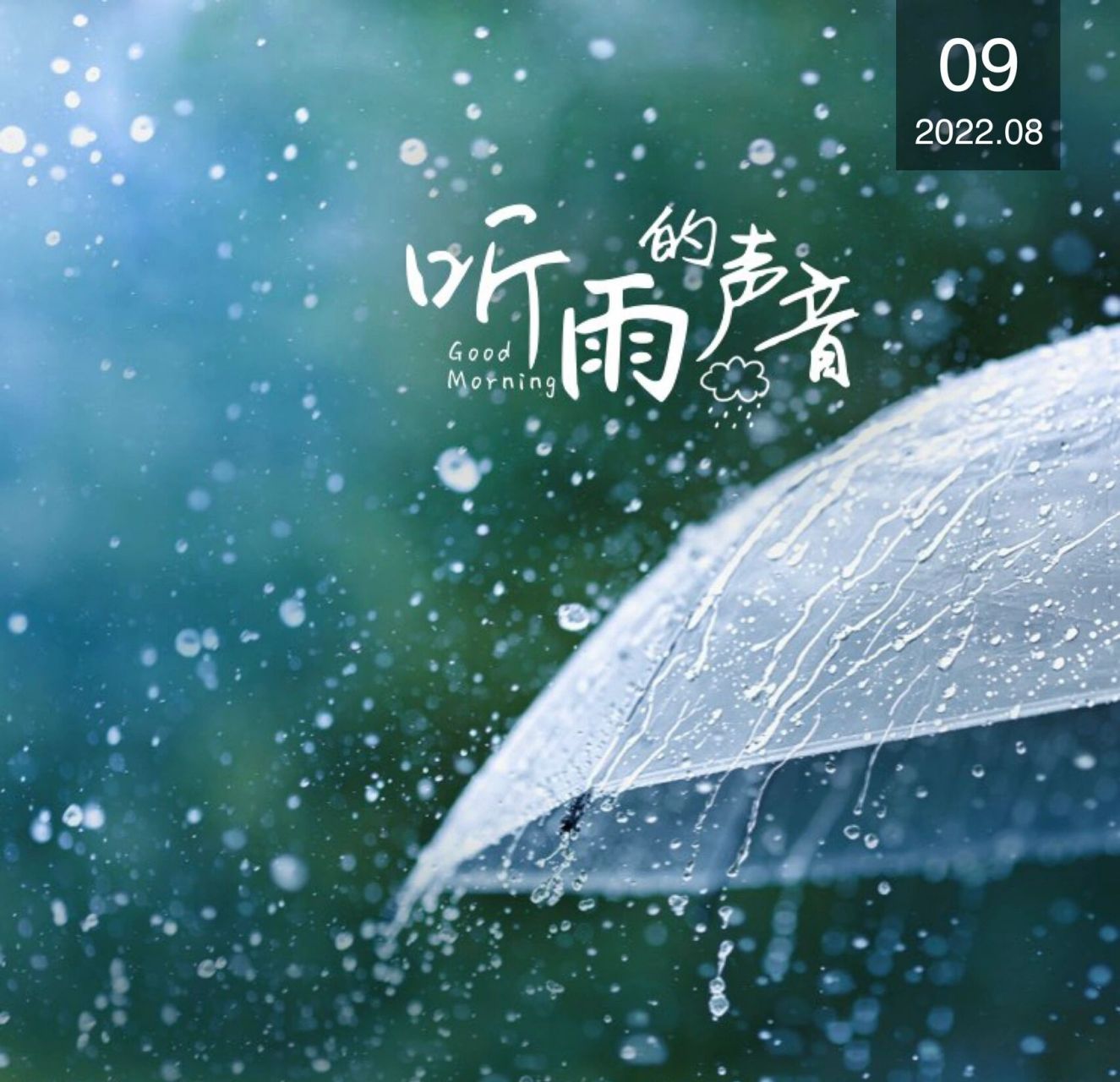 雨天早安 下雨喽,福人带风,贵人带雨,这叫呼风唤雨!