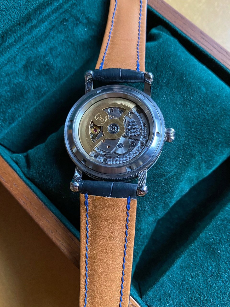 瑞宝ch1223三针一线规范针复古典自动机械表 瑞宝chronoswiss在瑞士