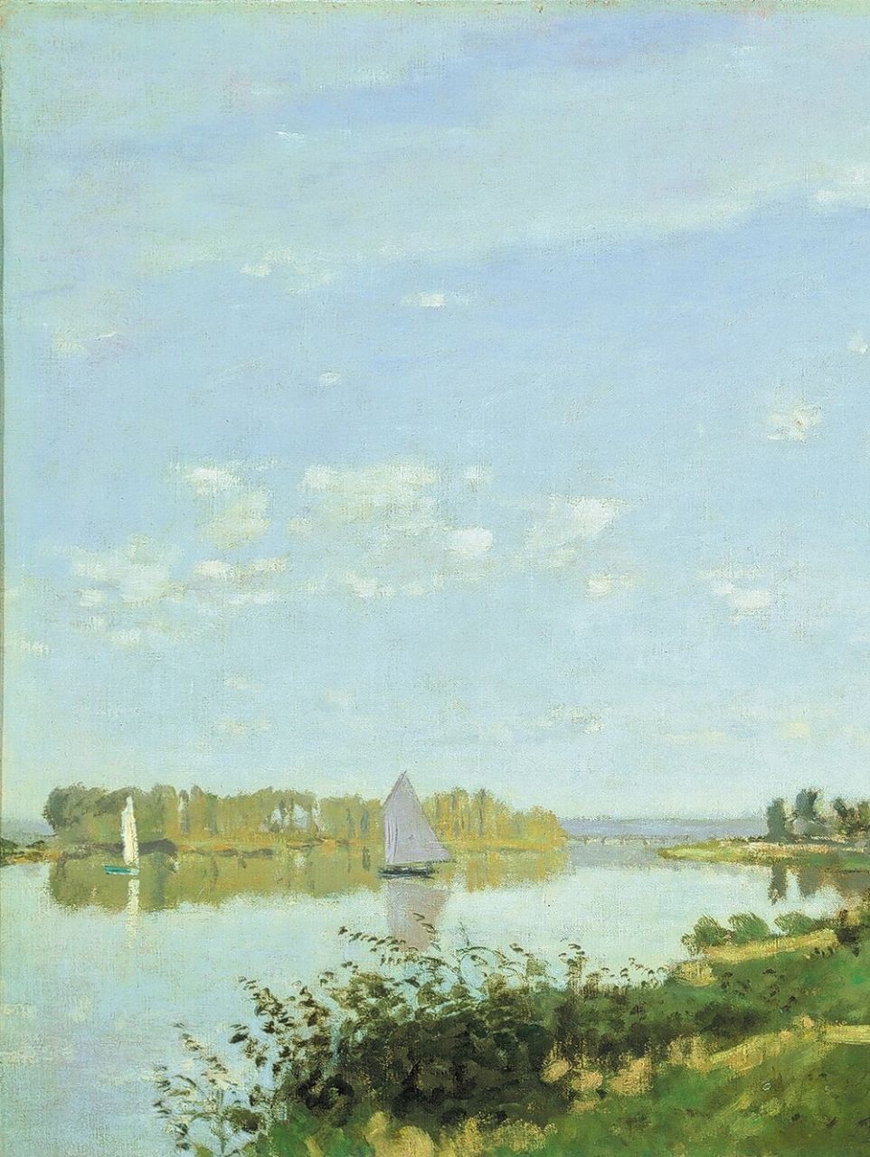 🖼名 字:《在阿让特伊漫步》 👤作 者:克洛德·莫奈 ⏰创作时间