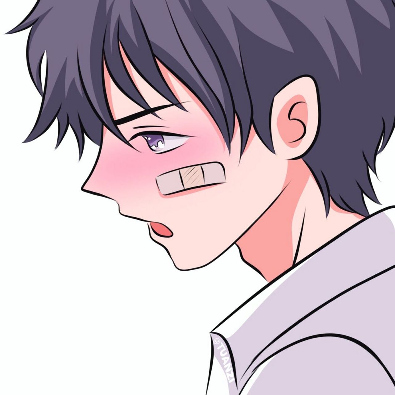 男朋友来啦 又画完一对辣 #男生头像# #动漫头像# #动漫情头# #情侣